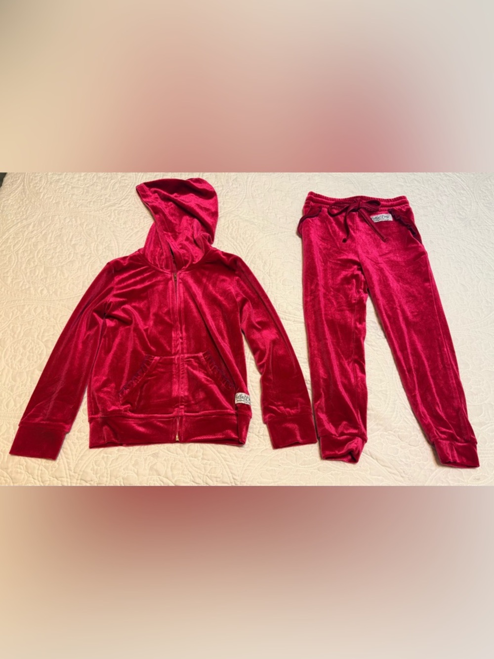 Bella & Omi Velour Tracksuit Set-Size 5-NWOT